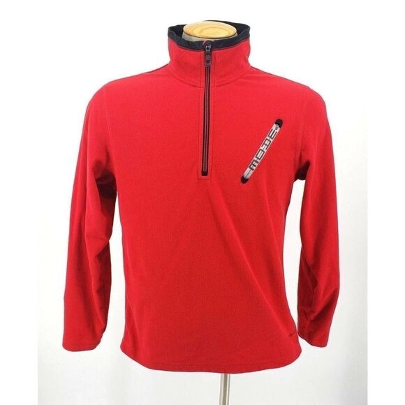 Converse Dwayne Wade Red Sweatshirt Fleece 1/4 Zip - Picture 1 of 12